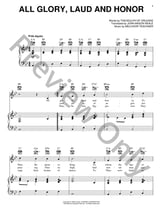 All Glory Laud and Honor piano sheet music cover